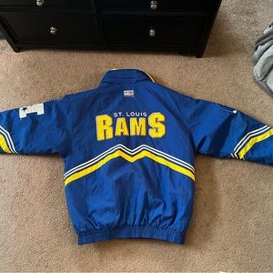 Vintage pro line authentic St. Louis rams puffer jacket